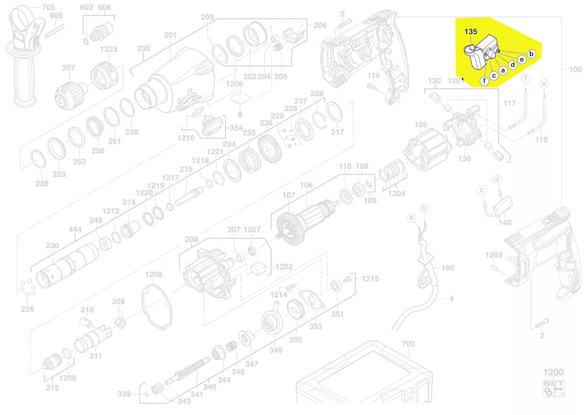 interrupteur réf. 760251020 AEG
